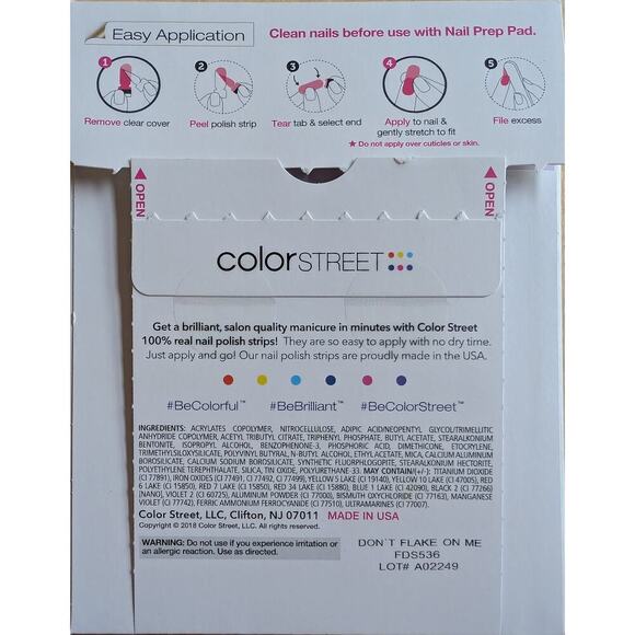 🏖️Color Street Don't Flake on Me Nail Strips - Picture 2 of 2